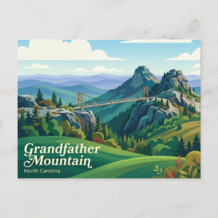 Grandfather Mountain USA Postcard