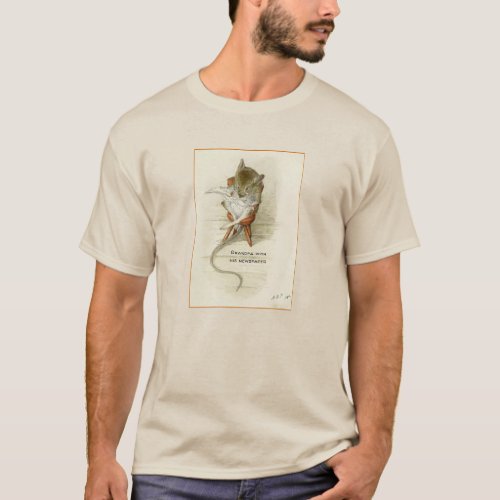 Grandfather Mouse  Newspaper Quote T_Shirt