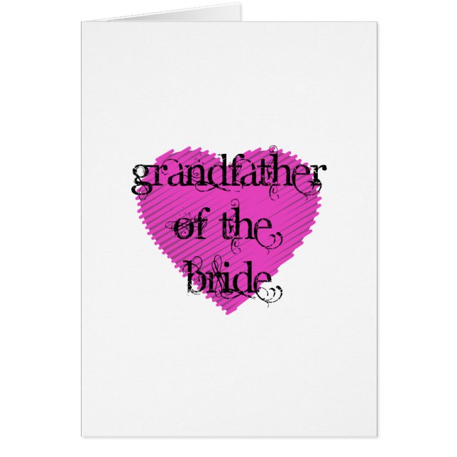Grandfather of the Bride Cards (Front)