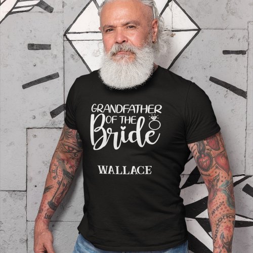 GRANDFATHER of the BRIDE name T_Shirt