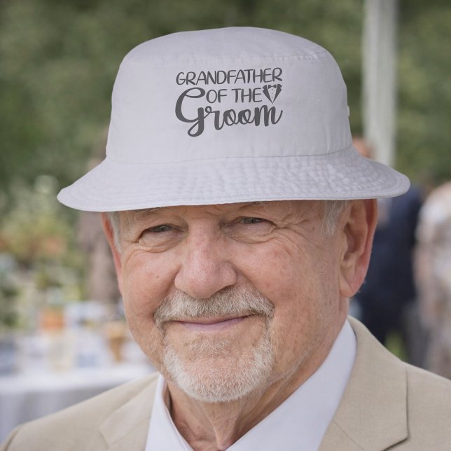 Grandfather of the Groom Bucket Hat (Creator Uploaded)
