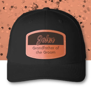 Grandfather of the Groom! Custom wedding party hat