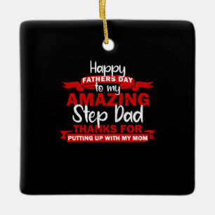 Grandfather Quotes Amazing Step Daddy Ceramic Ornament