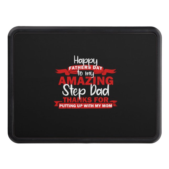 Grandfather Quotes | Amazing Step Daddy Hitch Cover (Front)