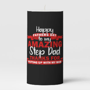 Grandfather Quotes Amazing Step Daddy Pillar Candle