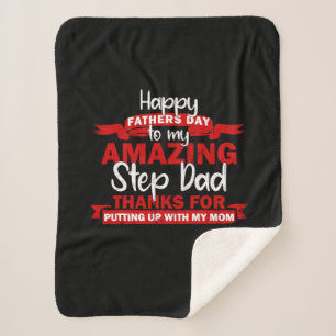 Grandfather Quotes Amazing Step Daddy Sherpa Blanket