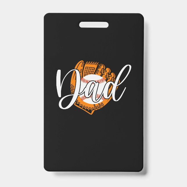 Grandfather Quotes | Baseball Dad Badge (Front)