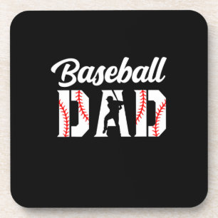 Grandfather Quotes Baseball Dad Beverage Coaster