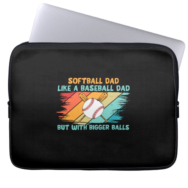 Grandfather Quotes | Baseball Dad Definition Laptop Sleeve (Front)