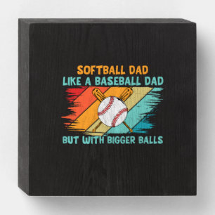 Grandfather Quotes   Baseball Dad Definition Wooden Box Sign