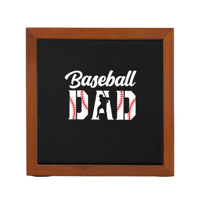 Grandfather Quotes | Baseball Dad Desk Organizer (Front)
