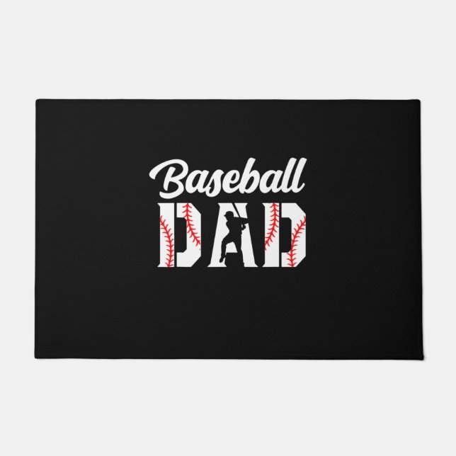 Grandfather Quotes | Baseball Dad Doormat (Front)
