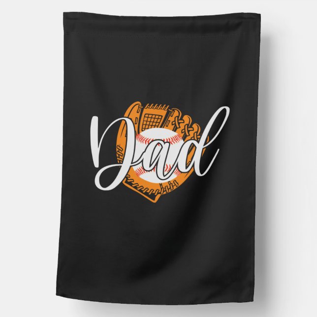 Grandfather Quotes | Baseball Dad House Flag (Front)