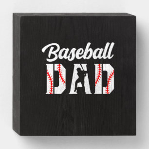 Grandfather Quotes Baseball Dad Wooden Box Sign