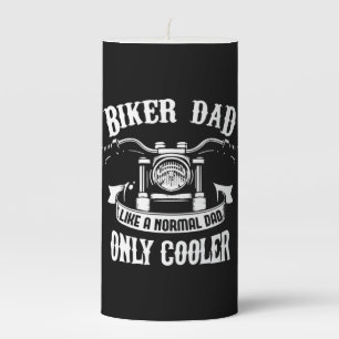 Grandfather Quotes   Best Biker Dad Pillar Candle