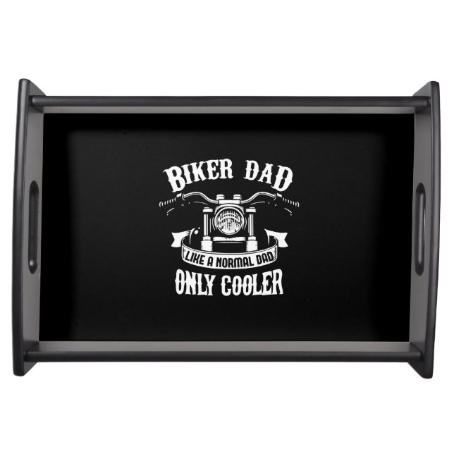 Grandfather Quotes | Best Biker Dad Serving Tray (Front)