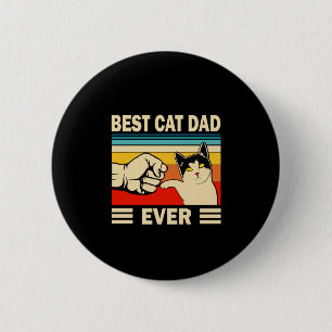 Grandfather Quotes Best Cat Dad Ever Button