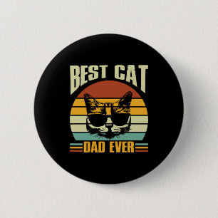 Grandfather Quotes Best Cat Dad Ever Button