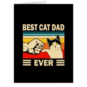 Grandfather Quotes   Best Cat Dad Ever Card