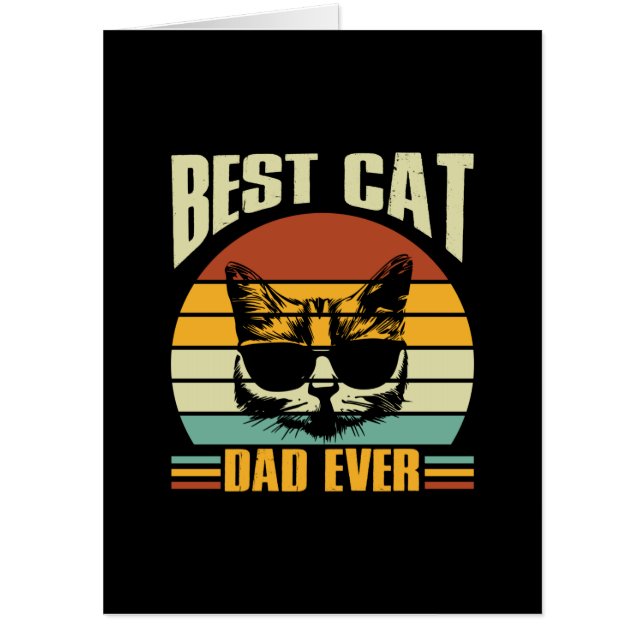 Grandfather Quotes | Best Cat Dad Ever Card (Front)
