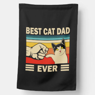 Grandfather Quotes   Best Cat Dad Ever House Flag