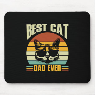 Grandfather Quotes   Best Cat Dad Ever Mouse Pad