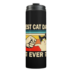 Grandfather Quotes   Best Cat Dad Ever Thermal Tumbler