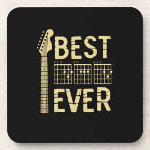 Grandfather Quotes Best Dad Guitar Ever Beverage Coaster