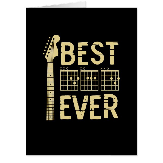 Grandfather Quotes | Best Dad Guitar Ever Card (Front)