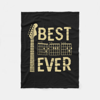 Grandfather Quotes | Best Dad Guitar Ever Fleece Blanket