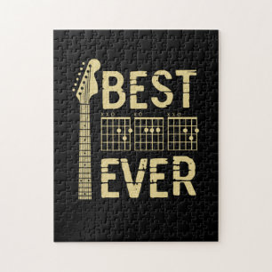 Grandfather Quotes Best Dad Guitar Ever Jigsaw Puzzle