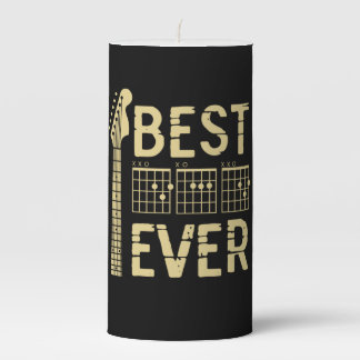 Grandfather Quotes | Best Dad Guitar Ever Pillar Candle