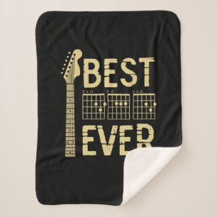 Grandfather Quotes   Best Dad Guitar Ever Sherpa Blanket
