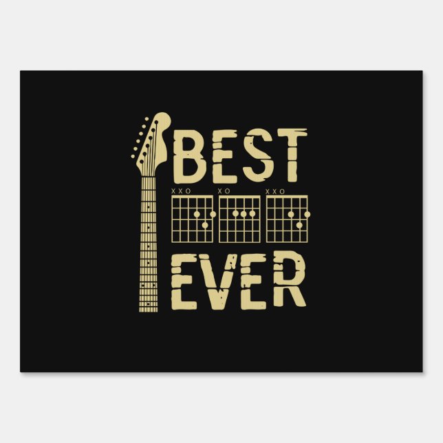 Grandfather Quotes | Best Dad Guitar Ever Sign (Front)