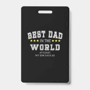 Grandfather Quotes   Best Dad In The World Badge
