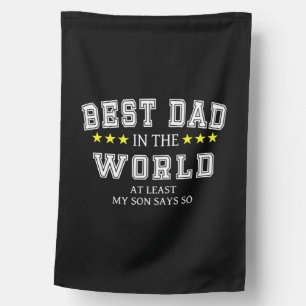 Grandfather Quotes   Best Dad In The World House Flag