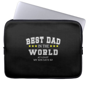 Grandfather Quotes   Best Dad In The World Laptop Sleeve