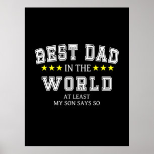 Grandfather Quotes Best Dad In The World Poster