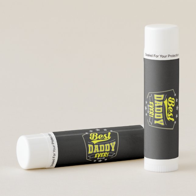 Grandfather Quotes | Best Daddy Ever Lip Balm (Front)