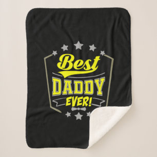Grandfather Quotes Best Daddy Ever Sherpa Blanket