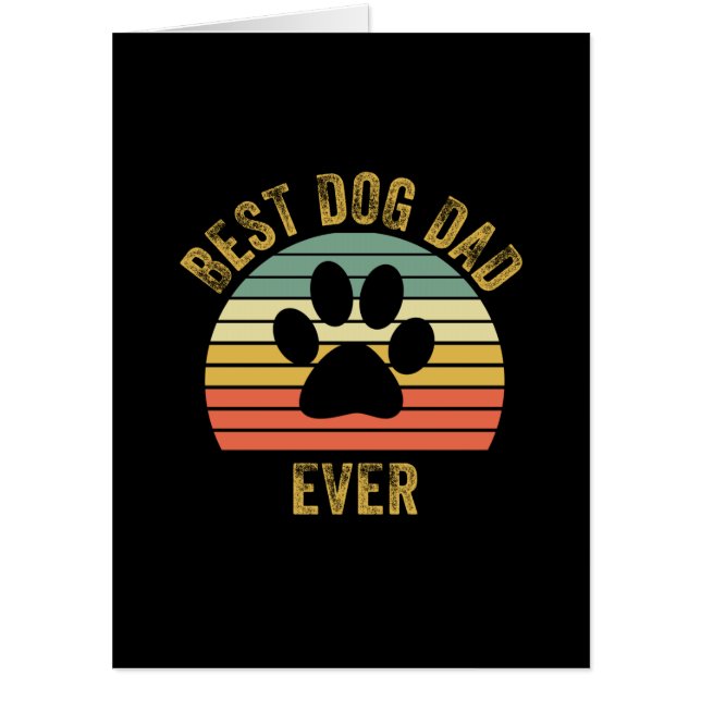 Grandfather Quotes | Best Dog Dad Ever Card (Front)