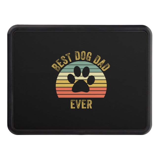 Grandfather Quotes | Best Dog Dad Ever Hitch Cover (Front)