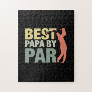 Grandfather Quotes   Best Papa By Par Golf Jigsaw Puzzle