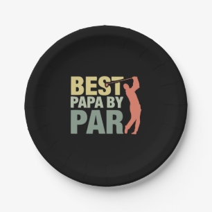Grandfather Quotes Best Papa By Par Golf Paper Plates