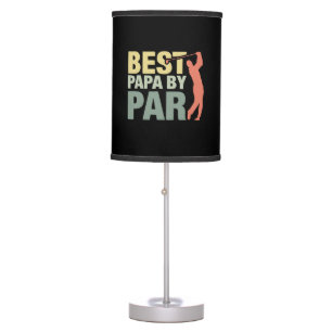 Grandfather Quotes   Best Papa By Par Golf Table Lamp
