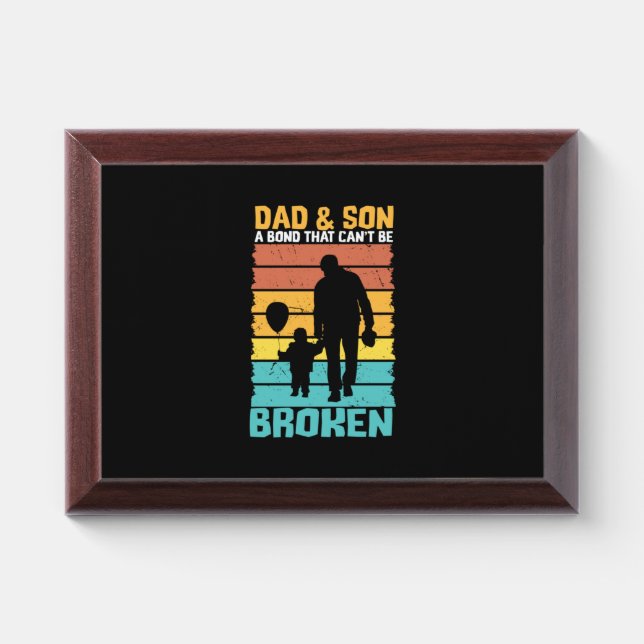 Grandfather Quotes | Dad And Son Award Plaque (Horizontal)
