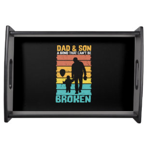 Grandfather Quotes Dad And Son Serving Tray