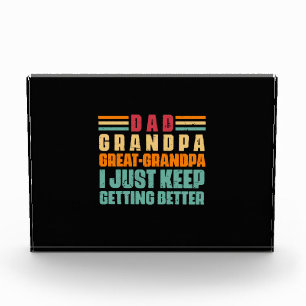 Grandfather Quotes Dad Great Grandpa Photo Block