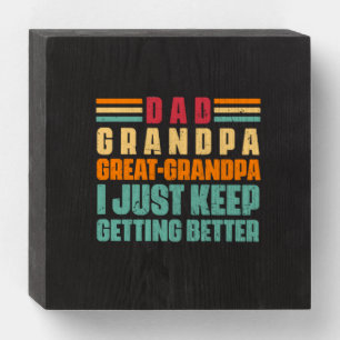 Grandfather Quotes   Dad Great Grandpa Wooden Box Sign