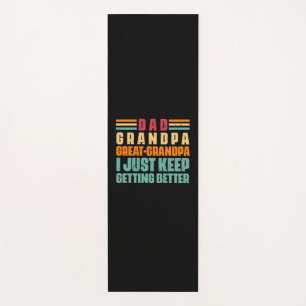 Grandfather Quotes Dad Great Grandpa Yoga Mat